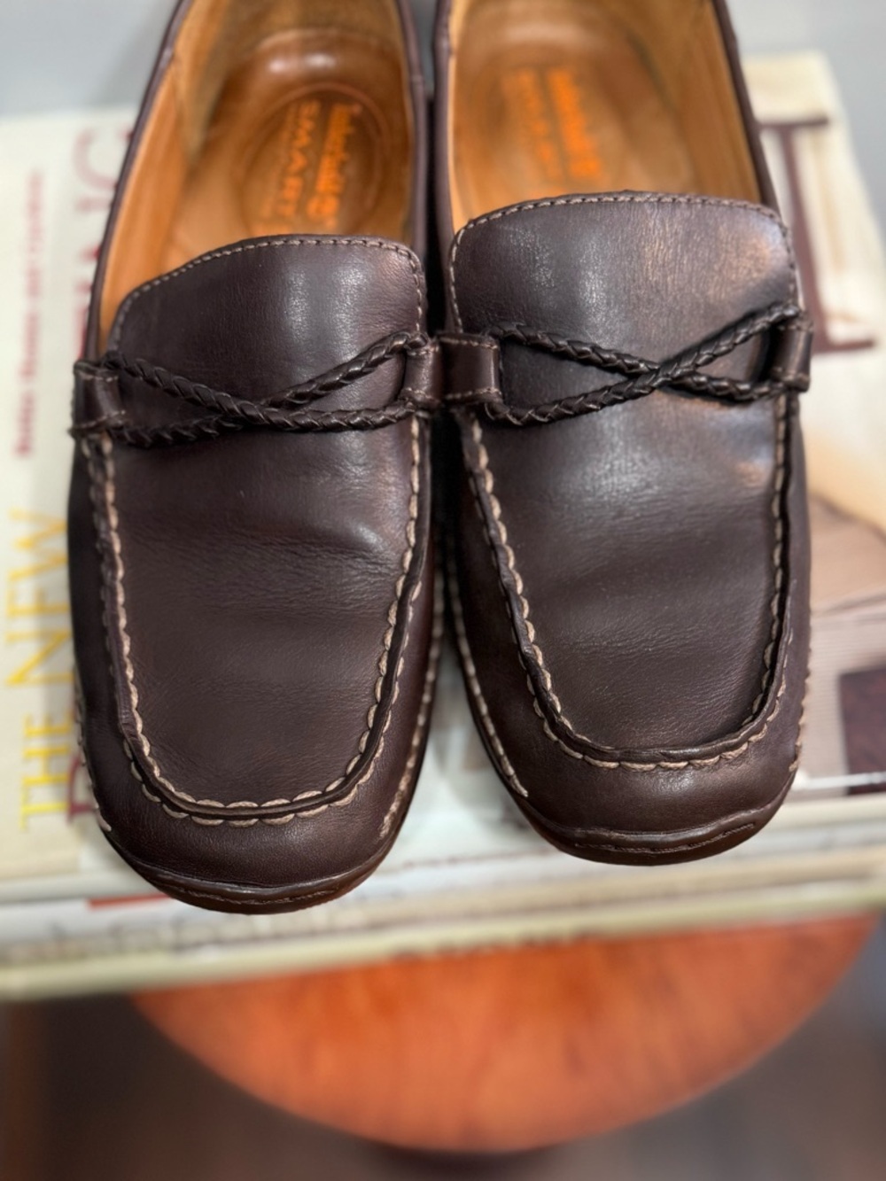 Timberland Dark Brown Leather Penny Loafers - Picture 4 of 16